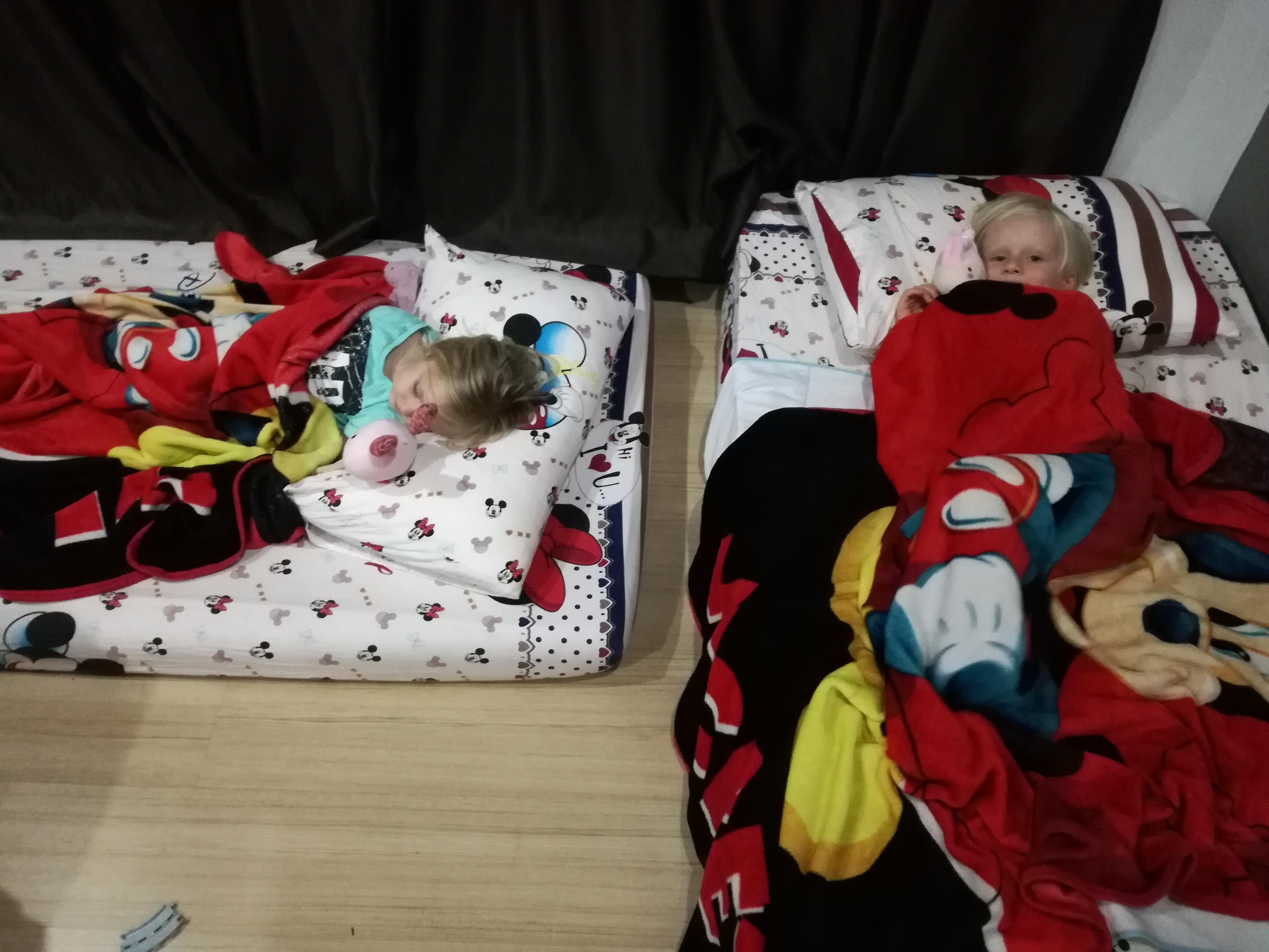 All in one room sleeping